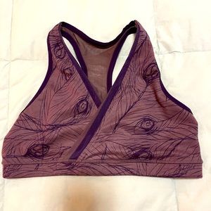 Lululemon cross-front mesh-back racer bra